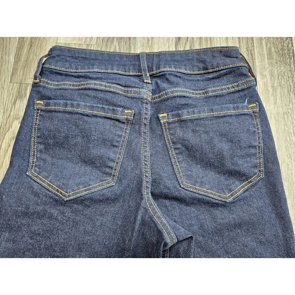 Old Navy Jeans Womens‎ 00 Blue Mid Rise Rockstar Super Skinny Denim